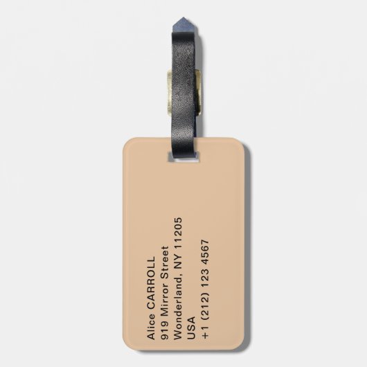 Claude Monet - Wheatstacks, Sneeuweffect, Morning Bagagelabel (Achterkant verticaal)