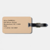 Claude Monet - Wheatstacks, Sneeuweffect, Morning Bagagelabel (Achterkant horizontaal)