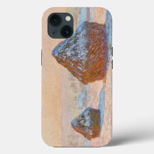 Claude Monet - Wheatstacks, Sneeuweffect, Morning Case-Mate iPhone Case (Achterkant)