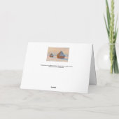 Claude Monet - Wheatstacks, Sneeuweffect, Morning Kaart (Achterkant)