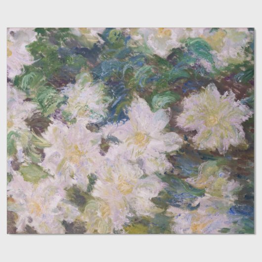 Claude Monet - White Clematis Cadeaupapier (Vlak)