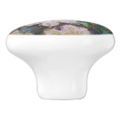 Claude Monet - White Clematis Keramische Knop (Zijkant)