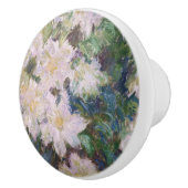 Claude Monet - White Clematis Keramische Knop (Rechts)