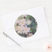 Claude Monet - White Clematis Ronde Sticker (Envelop)