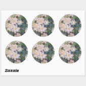 Claude Monet - White Clematis Ronde Sticker (Vel)