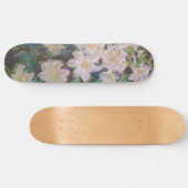 Claude Monet - White Clematis Skateboard (Horizontaal)