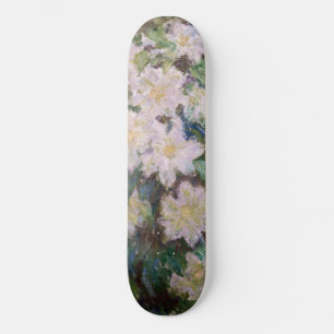 Claude Monet - White Clematis Skateboard