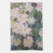 Claude Monet - White Clematis Theedoek (Verticaal)