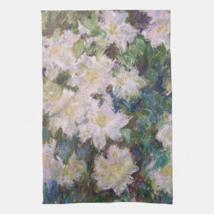 Claude Monet - White Clematis Theedoek