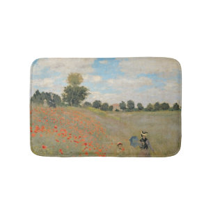 Claude Monet   Wilde papaver nabij Argenteuil Badmat