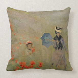 Claude Monet   Wilde papaver nabij Argenteuil Kussen