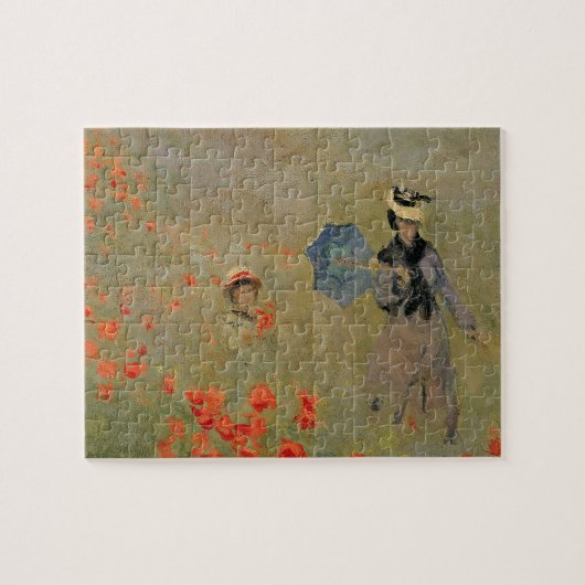 Claude Monet | Wilde papaver nabij Argenteuil Legpuzzel (Horizontaal)