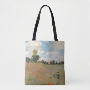 Claude Monet Wilde papaver nabij Argenteuil Tote Bag