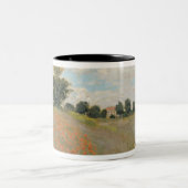 Claude Monet | Wilde papaver nabij Argenteuil Tweekleurige Koffiemok (Center)