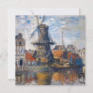Claude Monet - Windmill, Amsterdam Bedankkaart