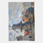 Claude Monet - Windmill, Amsterdam Theedoek (Verticaal)