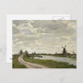 Claude Monet - Windmills nabij Zaandam Briefkaart (Voorkant / Achterkant)