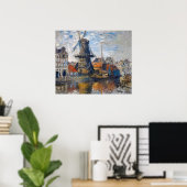 Claude Monet - Windmolen, Amsterdam Poster (Thuiskantoor)