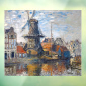 Claude Monet - Windmolen, Amsterdam Raamsticker (Vel 3)