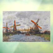 Claude Monet - Windmolens bij Zaandam Raamsticker (Vel 3)