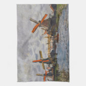 Claude Monet - Windmolens bij Zaandam Theedoek (Verticaal)