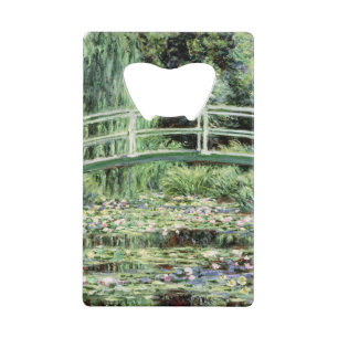 Claude Monet Witte waterlionen, 1899 Kredietkaart Flessenopener