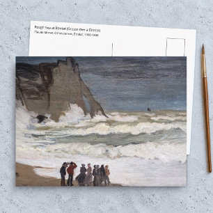 Claude Monet - Woeste zee bij Etretat Briefkaart