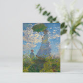 Claude Monet Woman met een parasol Briefkaart (Staand voorkant)