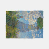 Claude Monet Woman met een parasol Fleece Deken (Voorkant (Horizontaal))