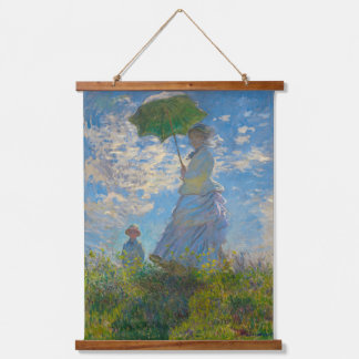 Claude Monet Woman met een parasol Hangend Wandkleed
