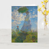 Claude Monet Woman met een parasol Kaart (Gele Bloem)