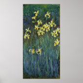 Claude Monet ~ Yellow Irise Poster (Voorkant)