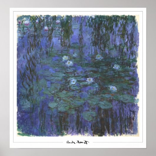 Claude Monet Zedign Affiche d'art #30 (Devant)