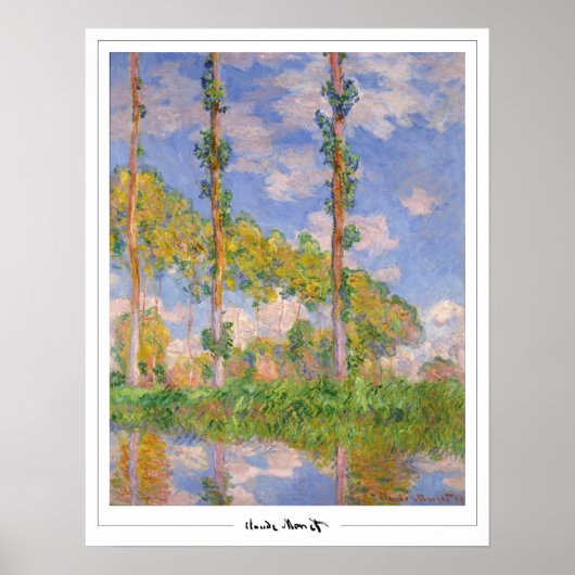 Claude Monet Zedign Affiche d'art #34 (Devant)
