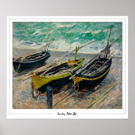 Claude Monet Zedign Affiche d'art #8 (Devant)