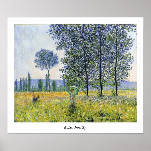 Claude Monet Zedign Art Poster #327-2 (Voorkant)