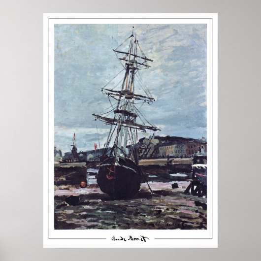 Claude Monet Zedign Art Poster #401-2 (Voorkant)