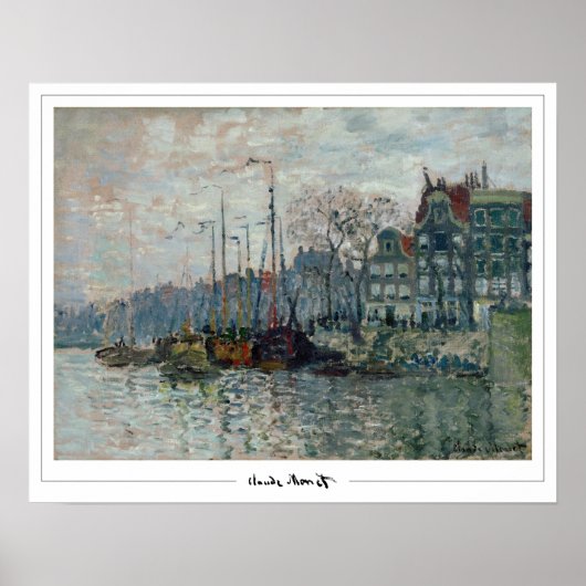 Claude Monet Zedign Art Poster #50 (Voorkant)
