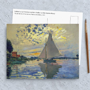 Claude Monet - Zeilboot bij Le Petit-Gennevilliers Briefkaart