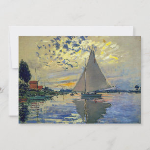 Claude Monet - Zeilboot bij Le Petit-Gennevilliers Kaart