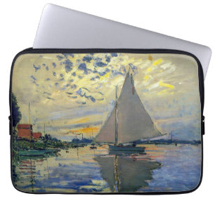 Claude Monet - Zeilboot bij Le Petit-Gennevilliers Laptop Sleeve