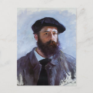 Claude Monet, Zelfportret met een baret, Briefkaart