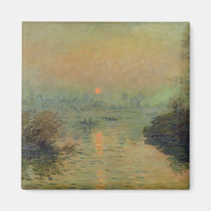 Claude Monet Zon boven de Zine Magneet