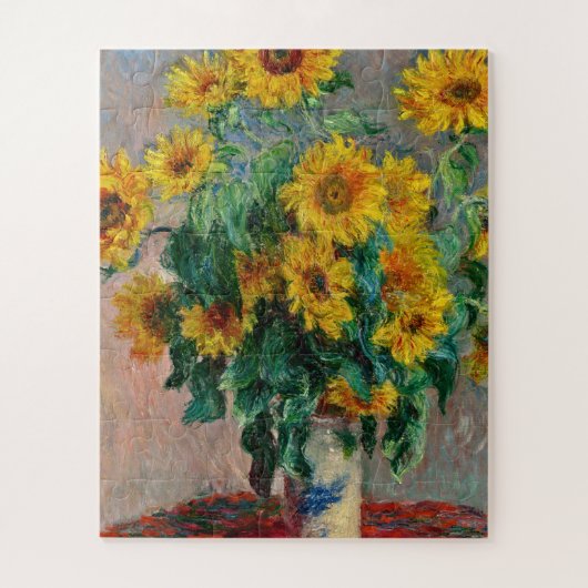 Claude Monet - Zonnebloemen Legpuzzel (Verticaal)