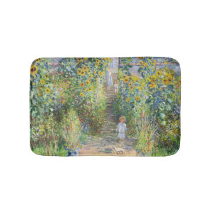 Claude Monet Zonnebloementuin bij Vétheuil Badmat