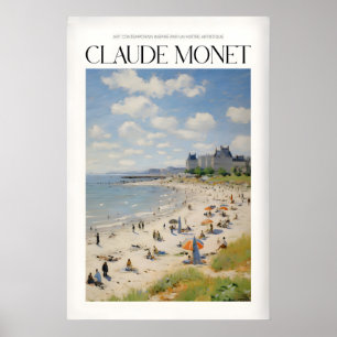 Claude Monet Zonnige stranddag Muur Kunst Poster