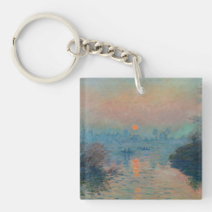 Claude Monet - Zonsondergang op de Seine bij Lavac Sleutelhanger