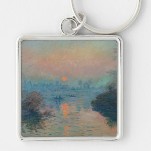 Claude Monet - Zonsondergang op de Seine bij Lavac Sleutelhanger