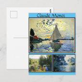 Claude Monet's beroemde schilderijen Briefkaart (Voorkant / Achterkant)