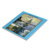 Claude Monet's beroemde schilderijen Tegeltje (Zijkant)